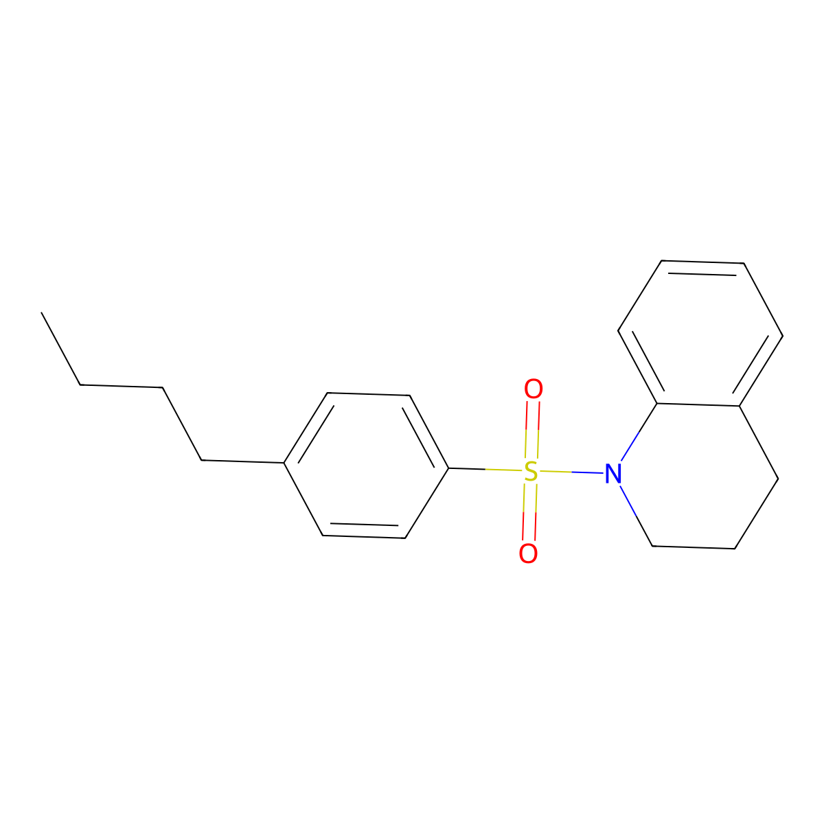 1-[(4-Butylphenyl)sulfonyl]-1,2,3,4-tetrahydroquinoline molecular structure, CAS 438229-83-5