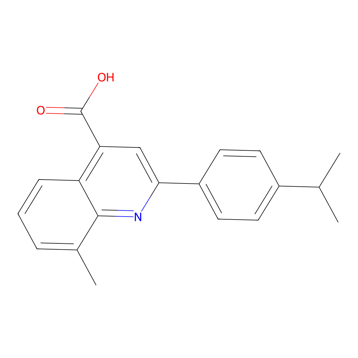 2-(4-Isopropylphenyl)-8-methylquinoline-4-carboxylic acid molecular structure, CAS 438231-85-7