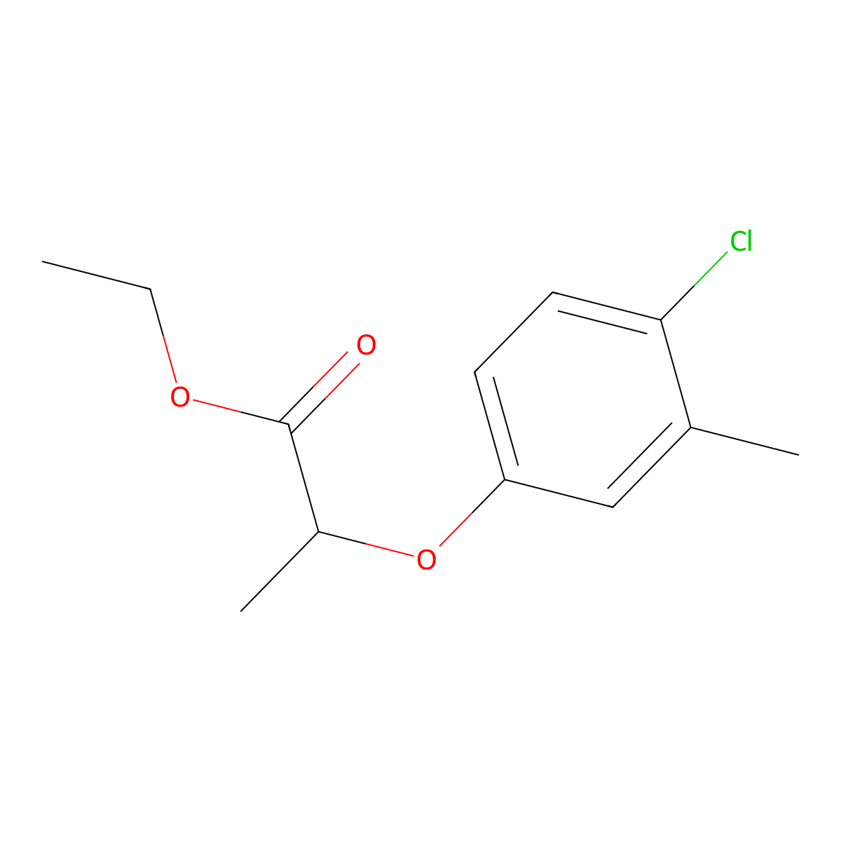 2-(4-Chloro-3-methyl-phenoxy)-propionic acid ethyl ester molecular structure, CAS 438236-82-9