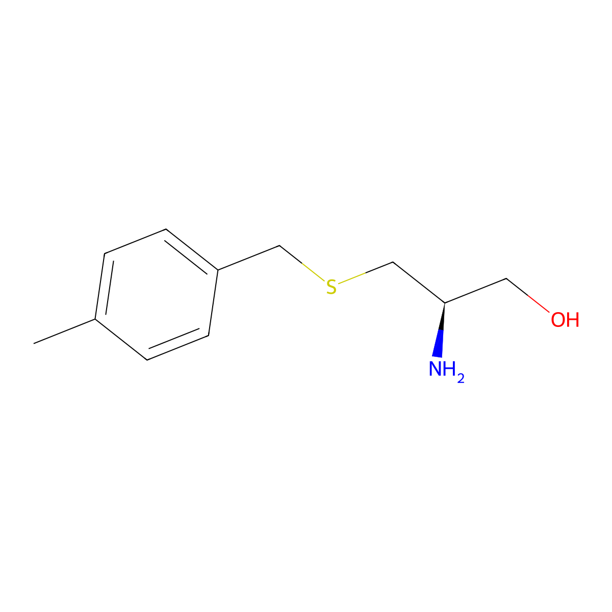 H-Cysteinol(4-MeBzl) molecular structure, CAS 438237-83-3