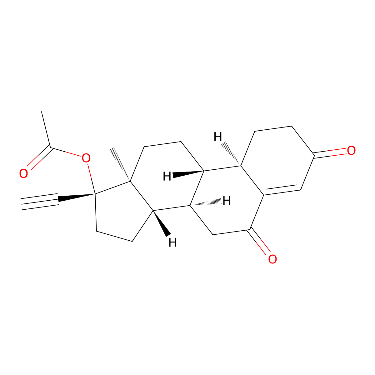 6-Oxo Norethindrone Acetate molecular structure, CAS 438244-27-0