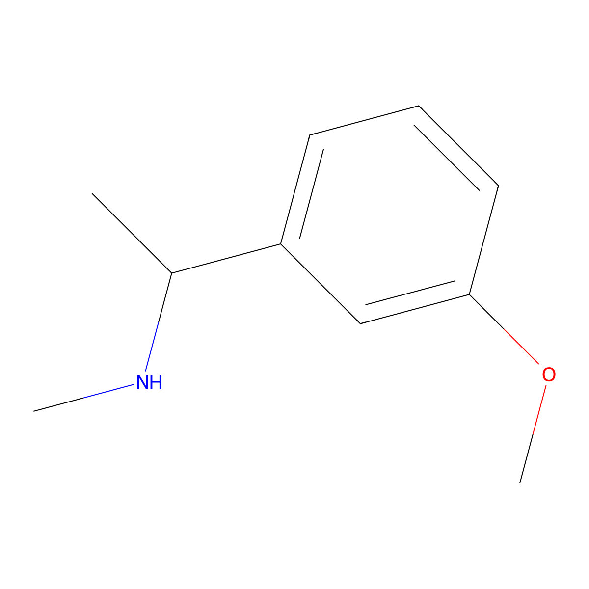1-(3-Methoxyphenyl)-N-methylethanamine molecular structure, CAS 438245-97-7