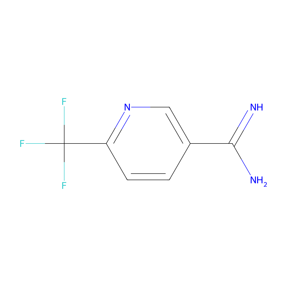6-(Trifluoromethyl)pyridine-3-carboxamidine molecular structure, CAS 438249-89-9