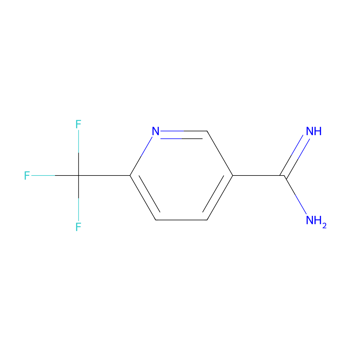 6-(Trifluoromethyl)pyridine-3-carboxamidine molecular structure, CAS 438249-89-9