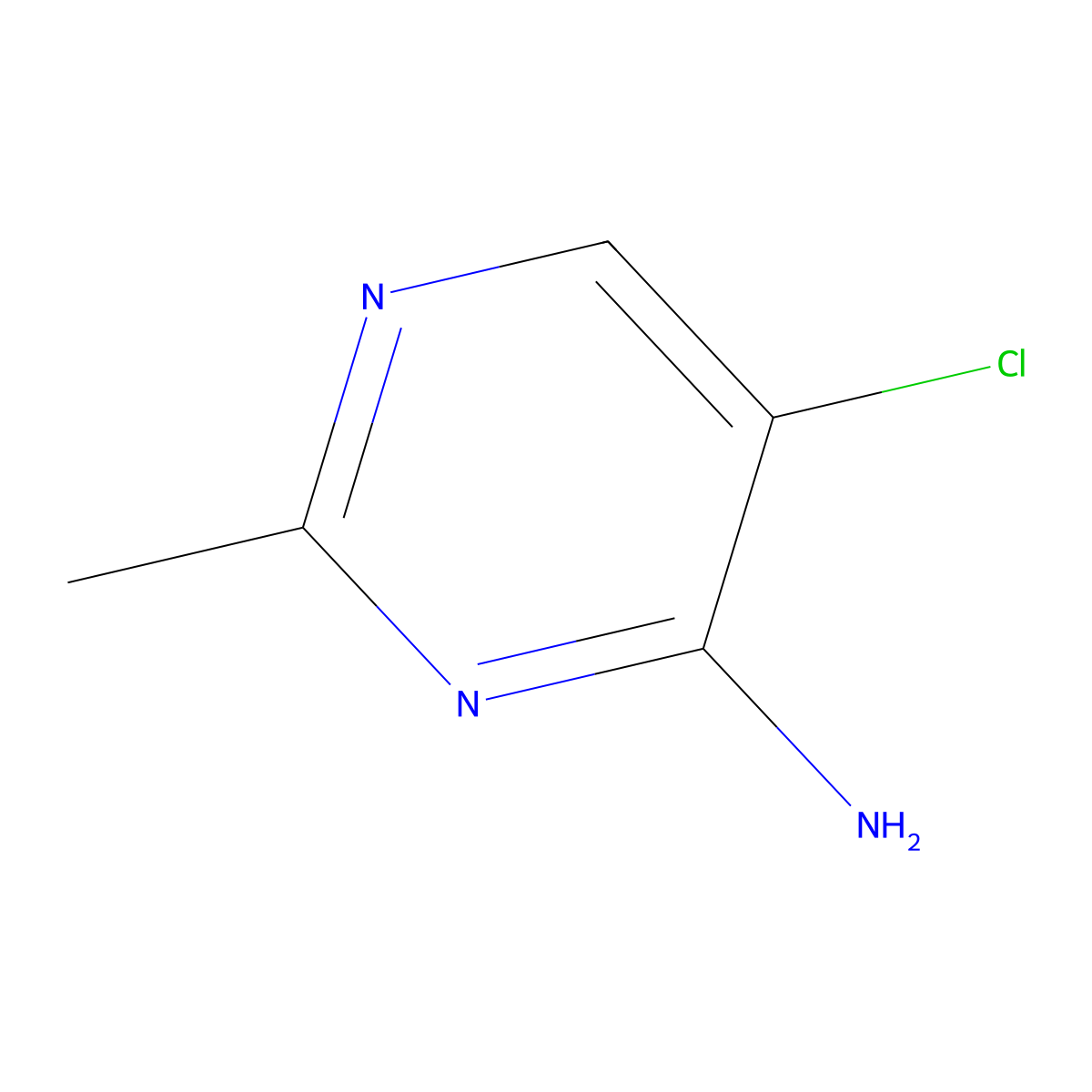 5-Chloro-2-methylpyrimidin-4-amine molecular structure, CAS 438249-95-7