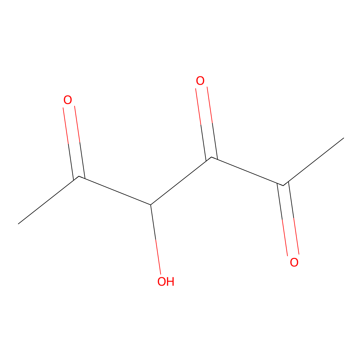 4-Hydroxyhexane-2,3,5-trione molecular structure, CAS 4384-08-1