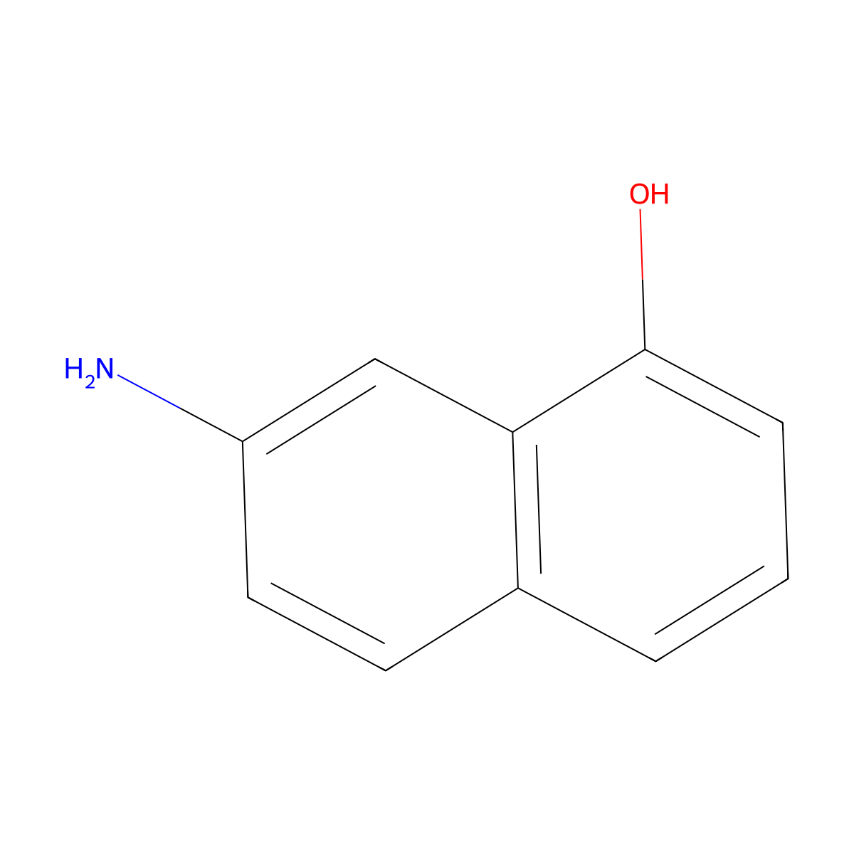 7-Amino-1-naphthol molecular structure, CAS 4384-92-3