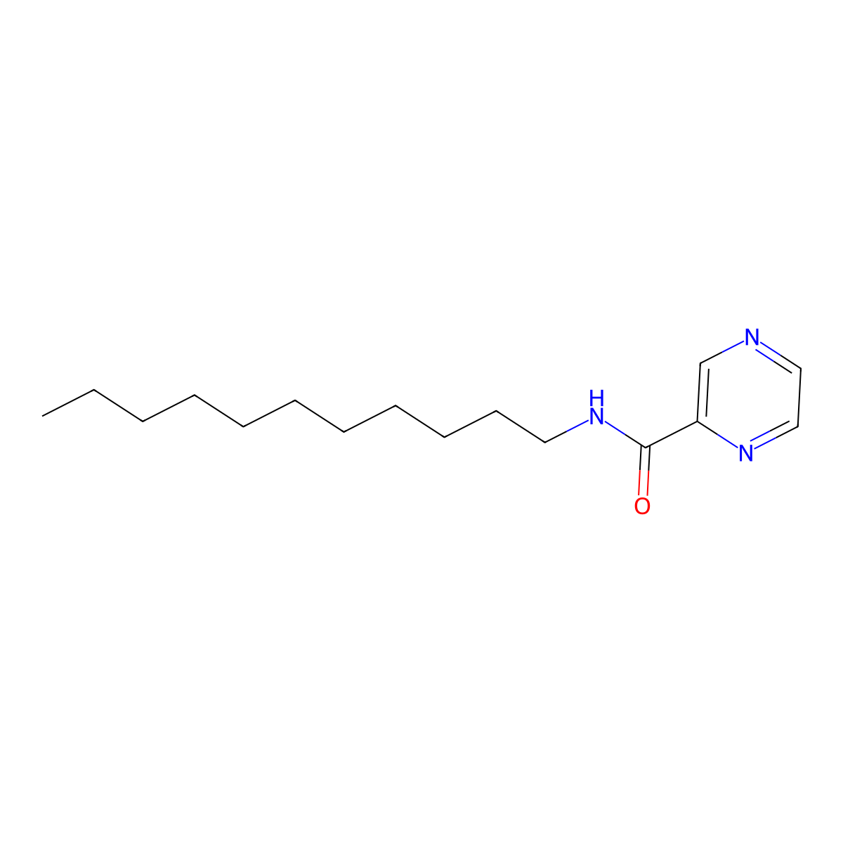 N-Undecyl-2-pyrazinecarboxamide molecular structure, CAS 438455-61-9