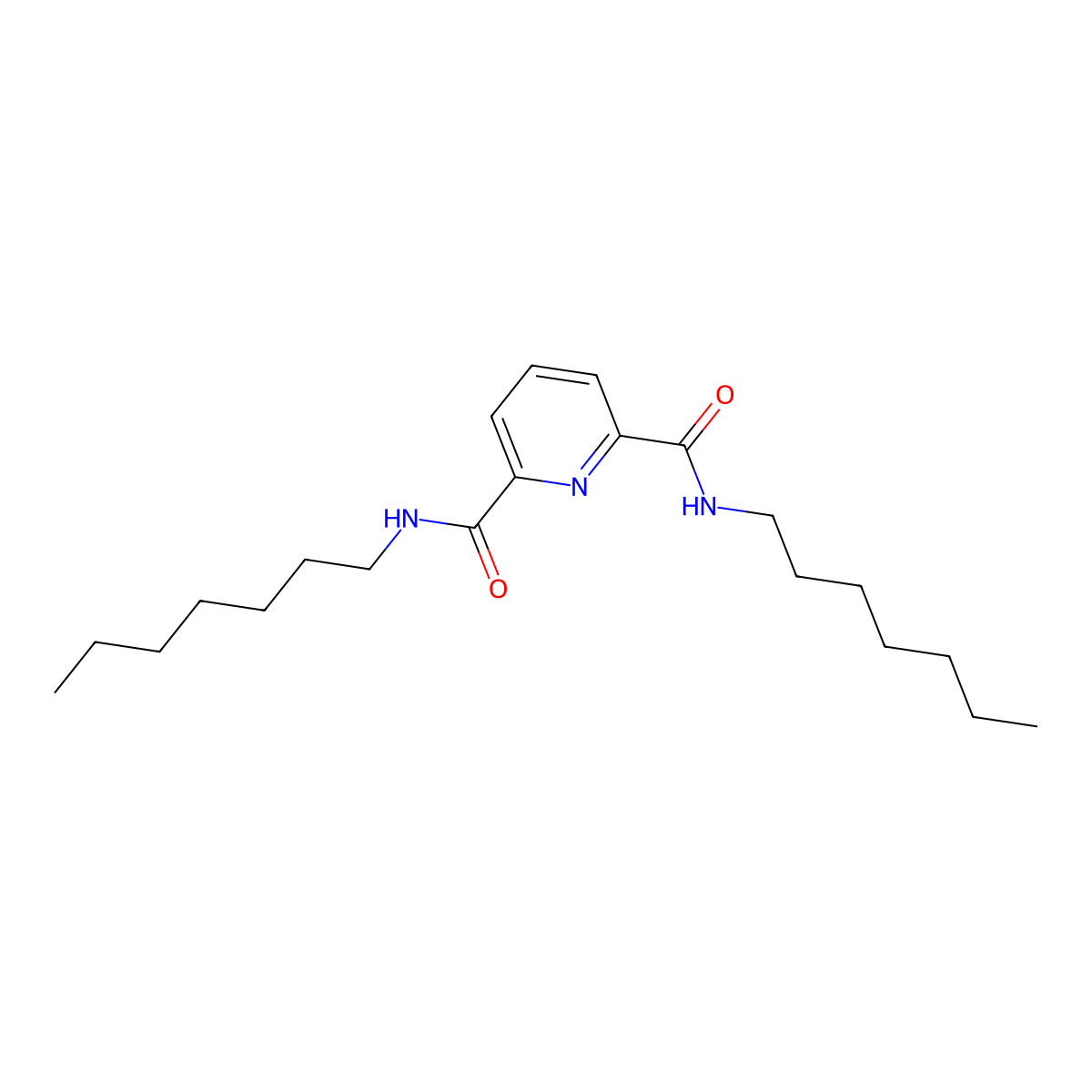 N~2~,N~6~-diheptyl-2,6-pyridinedicarboxamide molecular structure, CAS 438457-24-0