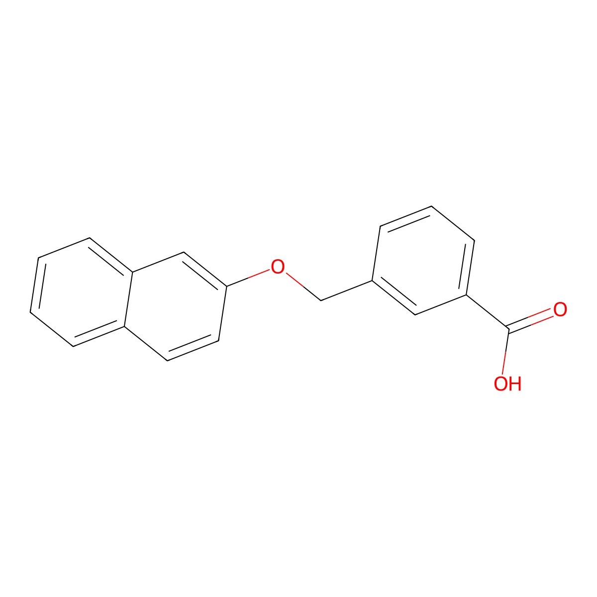 3-[(Naphthalen-2-yloxy)methyl]benzoic acid molecular structure, CAS 438464-01-8