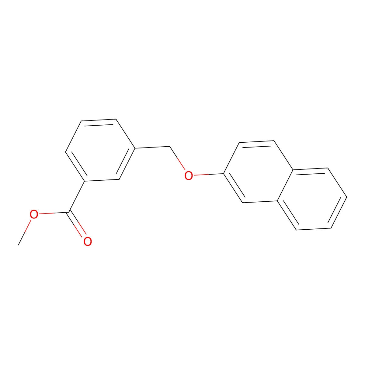 Methyl 3-((naphthalen-2-yloxy)methyl)benzoate molecular structure, CAS 438464-66-5