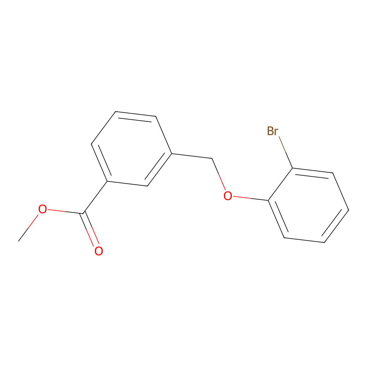 Methyl 3-[(2-bromophenoxy)methyl]benzoate molecular structure, CAS 438465-02-2