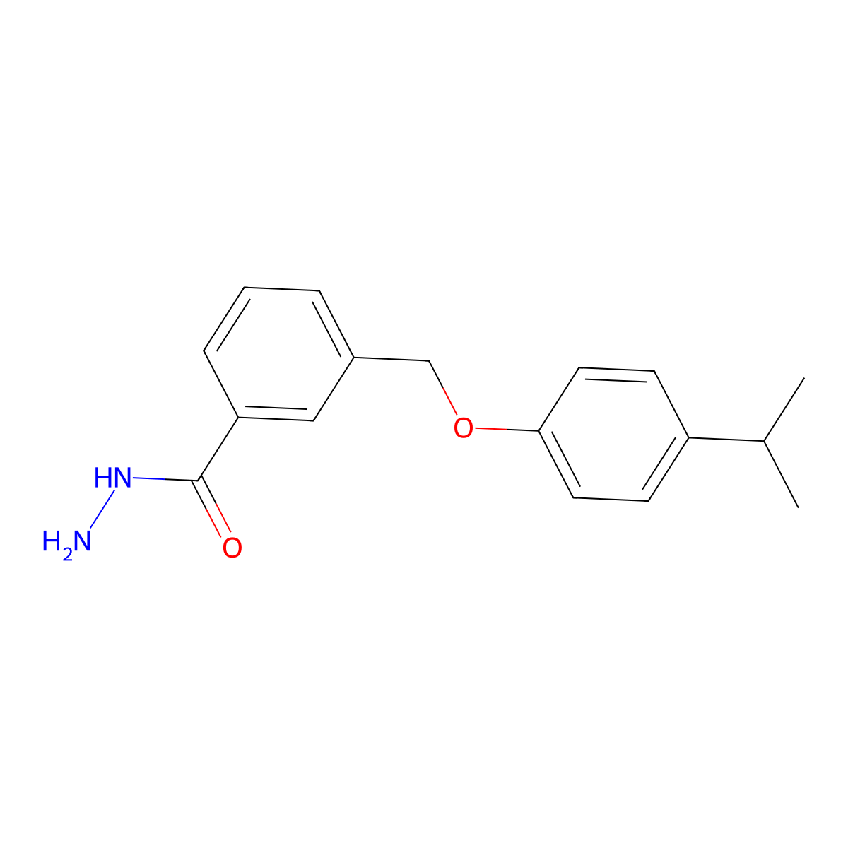 3-[(4-Isopropylphenoxy)methyl]benzohydrazide molecular structure, CAS 438465-38-4