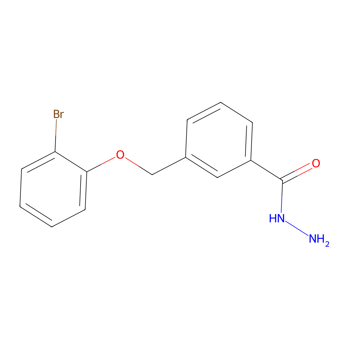 3-[(2-Bromophenoxy)methyl]benzohydrazide molecular structure, CAS 438471-32-0
