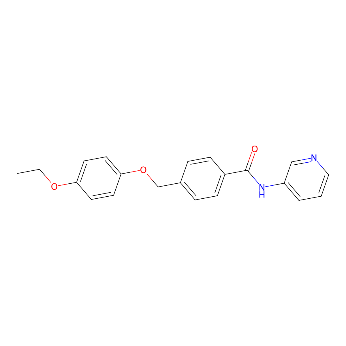 4-[(4-ethoxyphenoxy)methyl]-N-pyridin-3-ylbenzamide molecular structure, CAS 438472-47-0