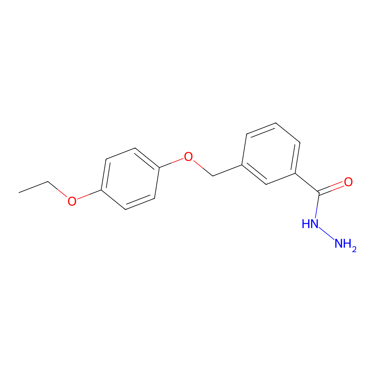 3-[(4-Ethoxyphenoxy)methyl]benzohydrazide molecular structure, CAS 438473-40-6