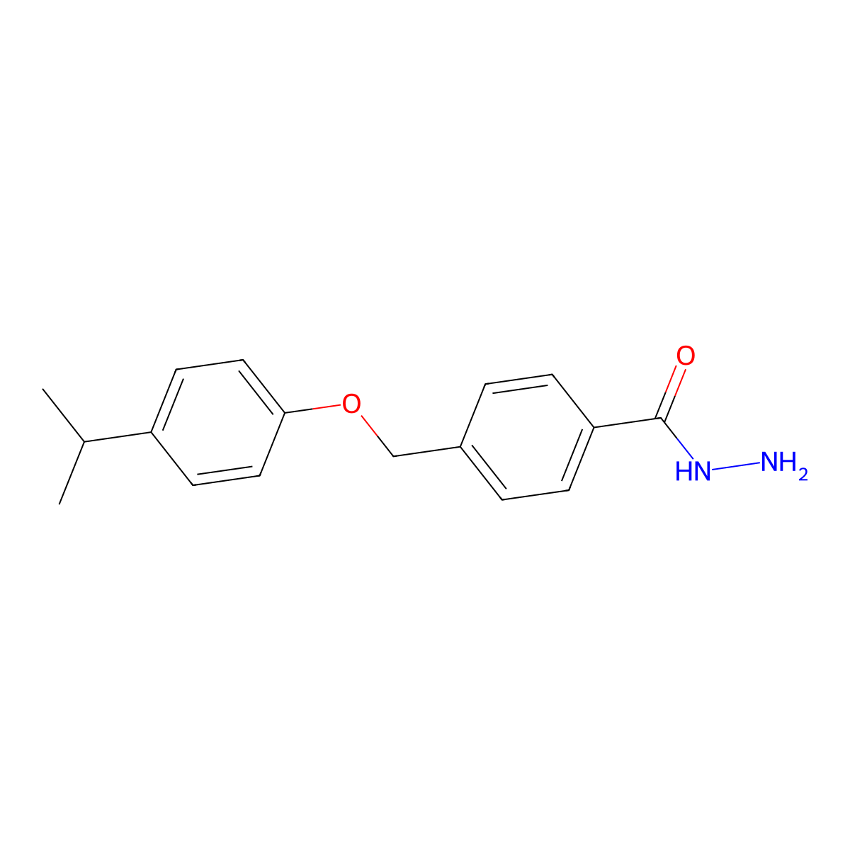 4-[(4-Isopropylphenoxy)methyl]benzohydrazide molecular structure, CAS 438473-48-4