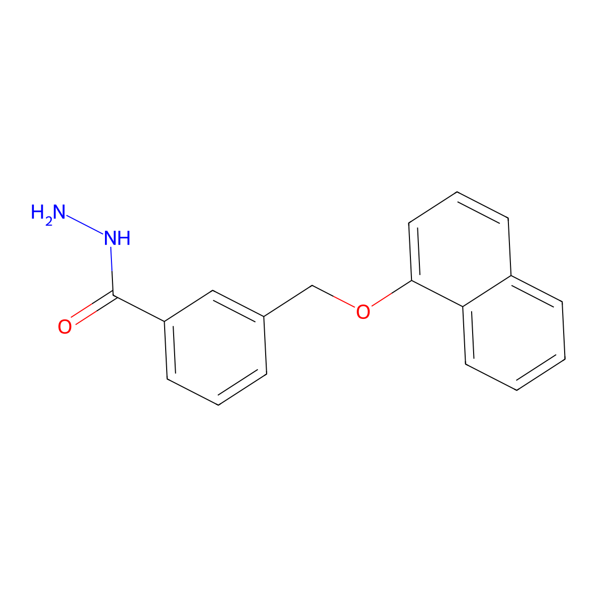 3-((Naphthalen-1-yloxy)methyl)benzohydrazide molecular structure, CAS 438474-98-7
