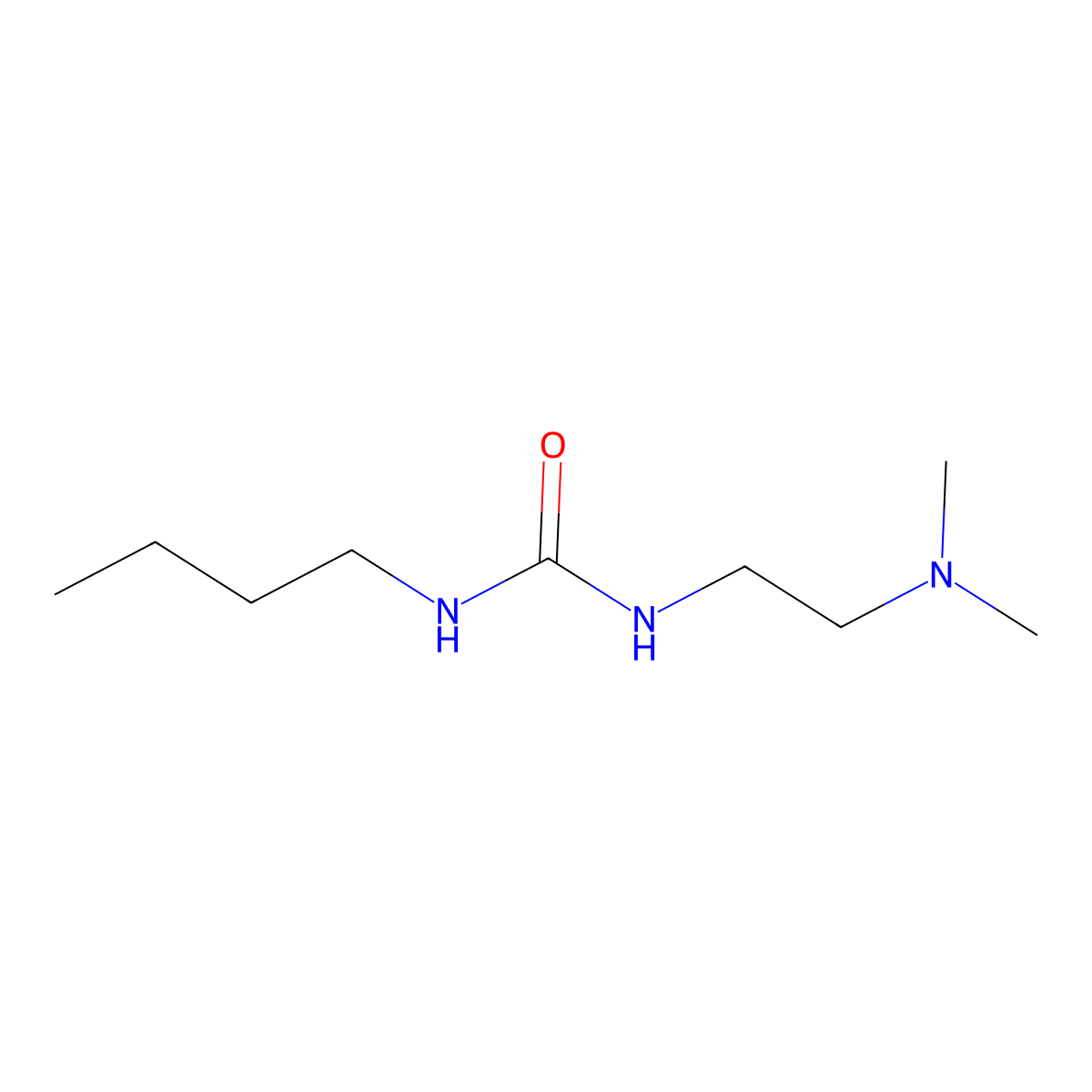 1-Butyl-3-[2-(dimethylamino)ethyl]urea molecular structure, CAS 438479-65-3