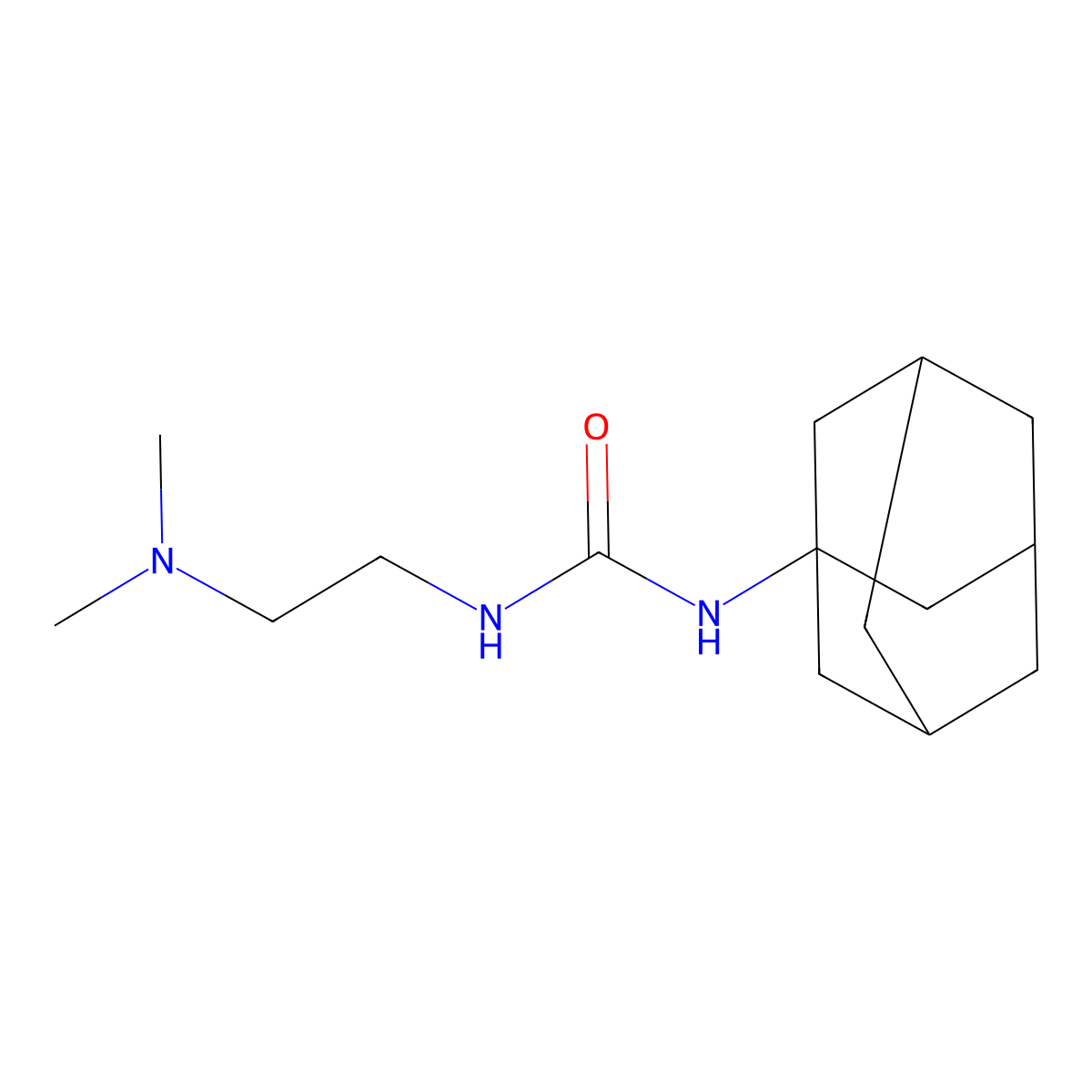 1-(Adamantan-1-yl)-3-[2-(dimethylamino)ethyl]urea molecular structure, CAS 438480-95-6