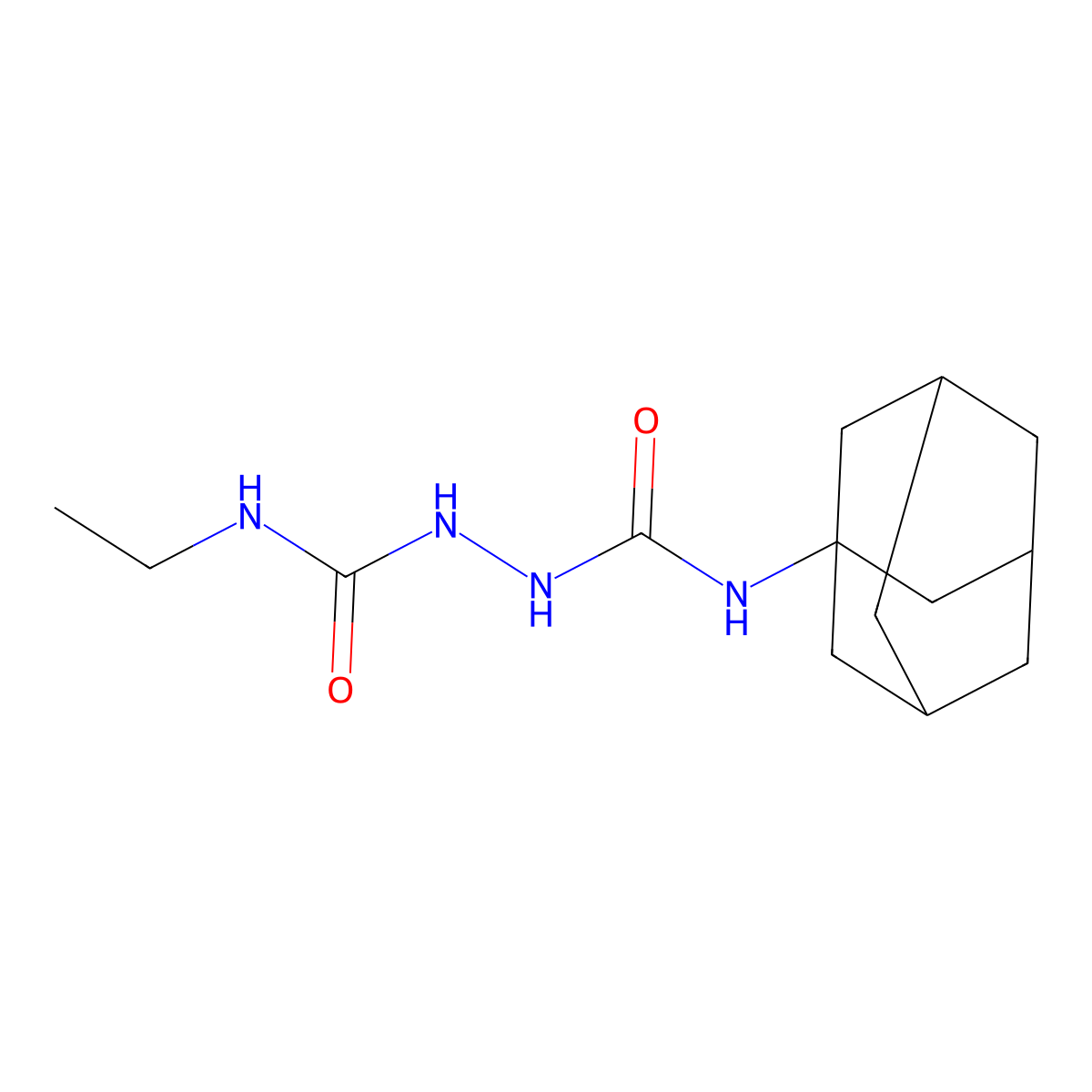 1-(1-Adamantyl)-3-(ethylcarbamoylamino)urea molecular structure, CAS 438481-17-5