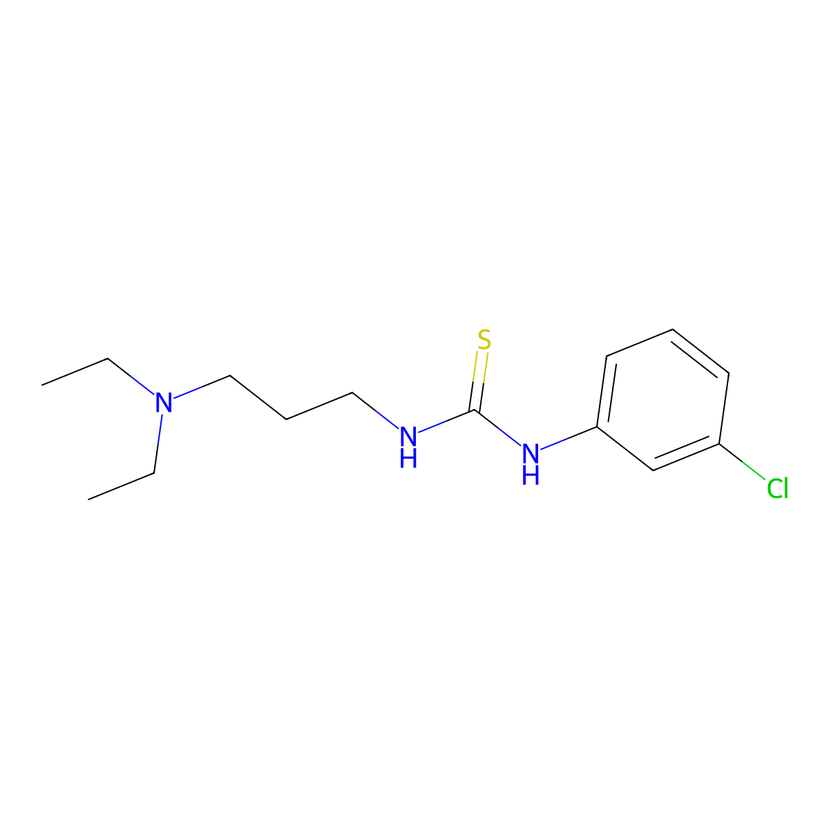 1-(3-Chlorophenyl)-3-[3-(diethylamino)propyl]thiourea molecular structure, CAS 438485-35-9