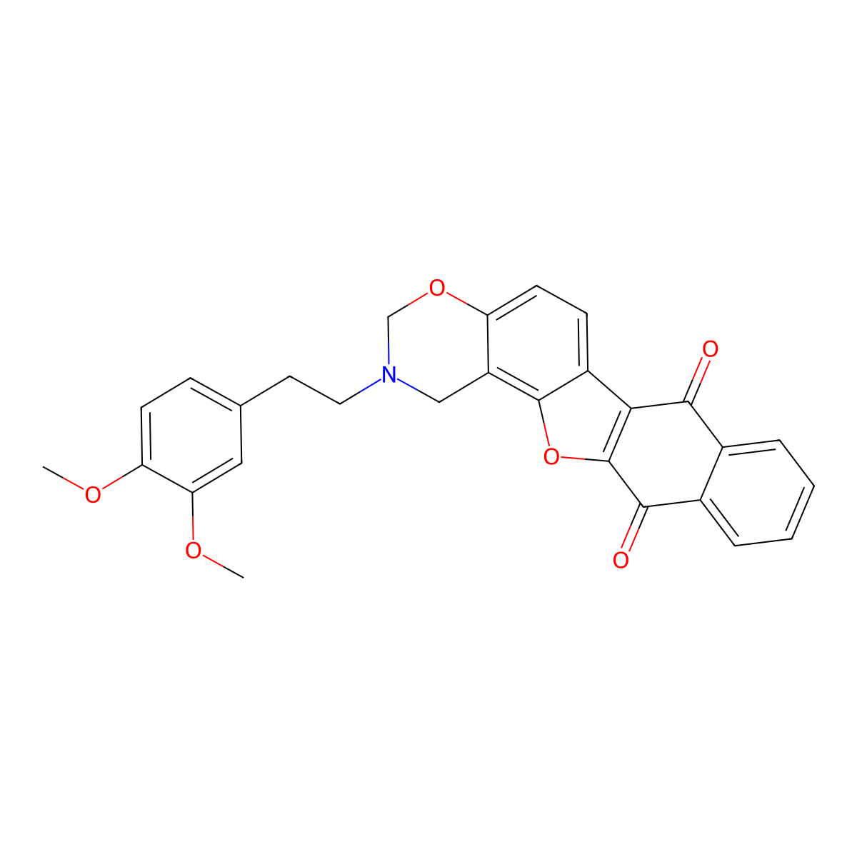 16-[2-(3,4-Dimethoxyphenyl)ethyl]-12,18-dioxa-16-azapentacyclo[11.8.0.0^{2,11}.0^{4,9}.0^{14,19}]henicosa-1(13),2(11),4(9),5,7,14(19),20-heptaene-3,10-dione molecular structure, CAS 438487-33-3