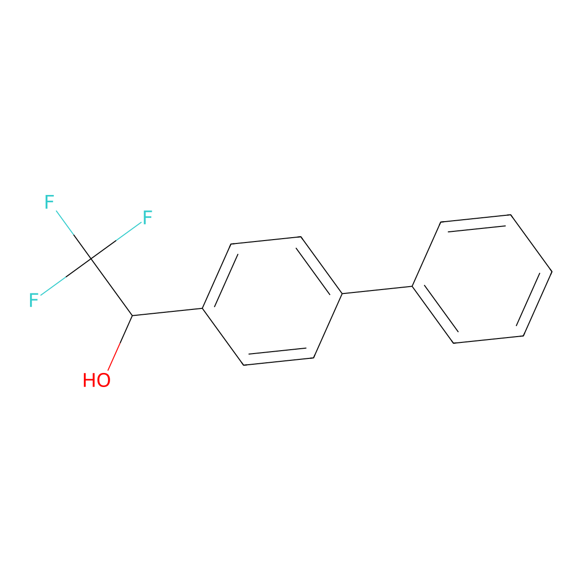 1-([1,1'-Biphenyl]-4-yl)-2,2,2-trifluoroethan-1-ol molecular structure, CAS 438495-27-3
