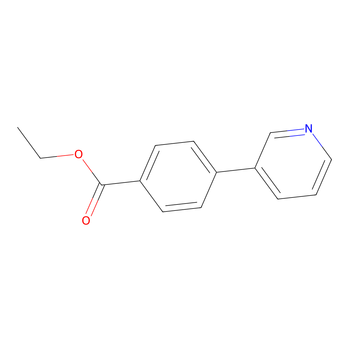 Ethyl 4-(pyridin-3-yl)benzoate molecular structure, CAS 4385-71-1