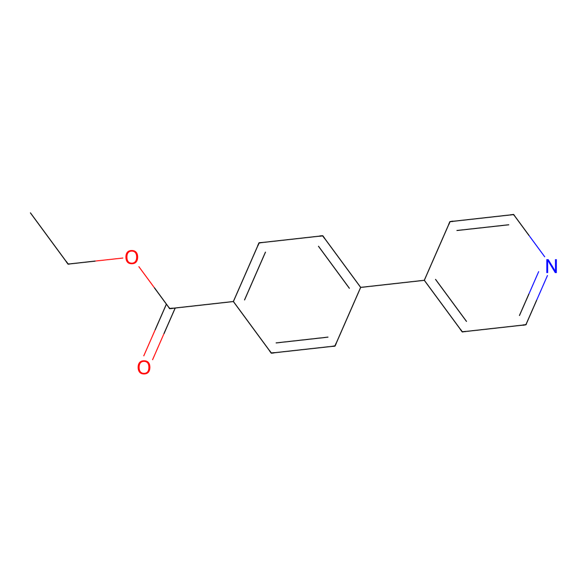Ethyl 4-(pyridin-4-yl)benzoate molecular structure, CAS 4385-72-2