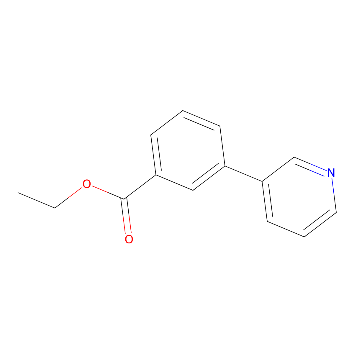 3-Pyridin-3-YL-benzoic acid ethyl ester molecular structure, CAS 4385-73-3