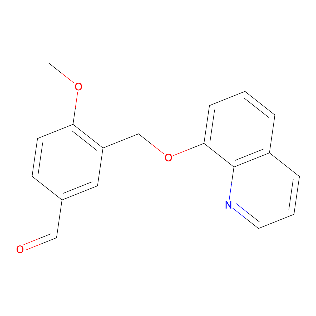 4-Methoxy-3-[(quinolin-8-yloxy)methyl]benzaldehyde molecular structure, CAS 438530-70-2