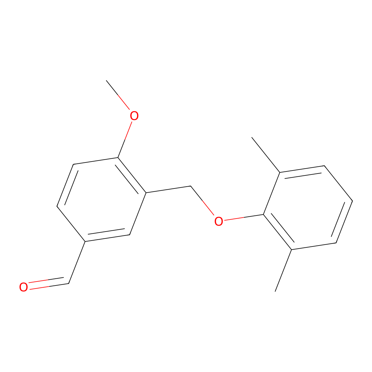 3-[(2,6-Dimethylphenoxy)methyl]-4-methoxybenzaldehyde molecular structure, CAS 438530-82-6