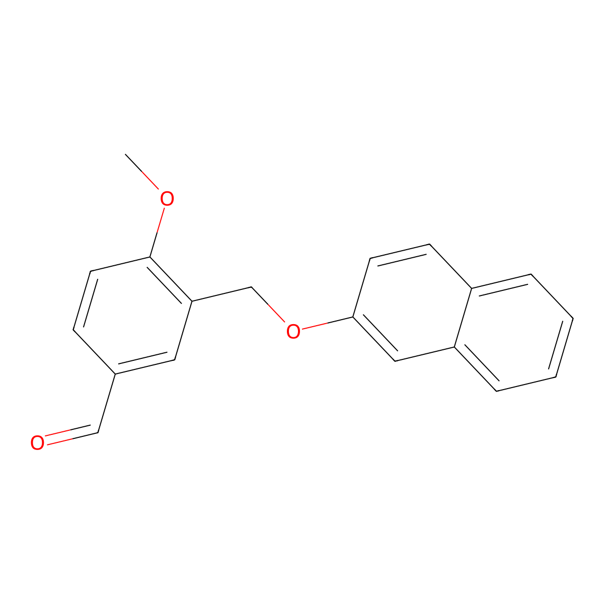 4-Methoxy-3-[(2-naphthyloxy)methyl]benzaldehyde molecular structure, CAS 438531-00-1