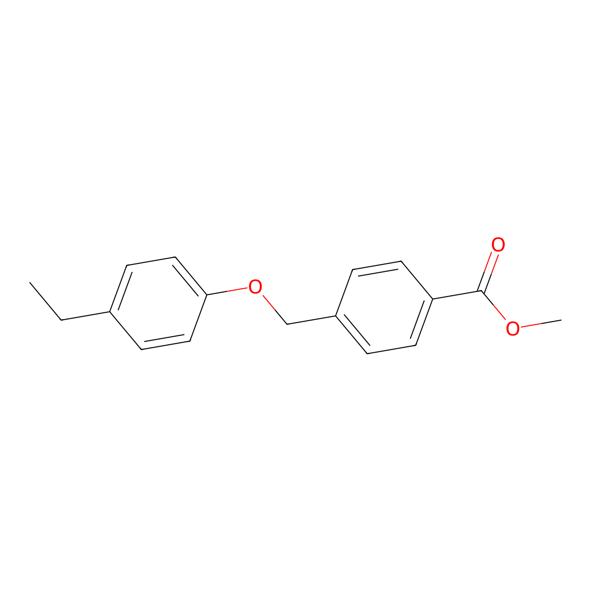 Methyl 4-[(4-ethylphenoxy)methyl]benzoate molecular structure, CAS 438531-22-7