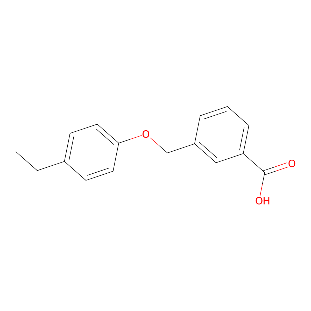 3-[(4-Ethylphenoxy)methyl]benzoic acid molecular structure, CAS 438531-28-3