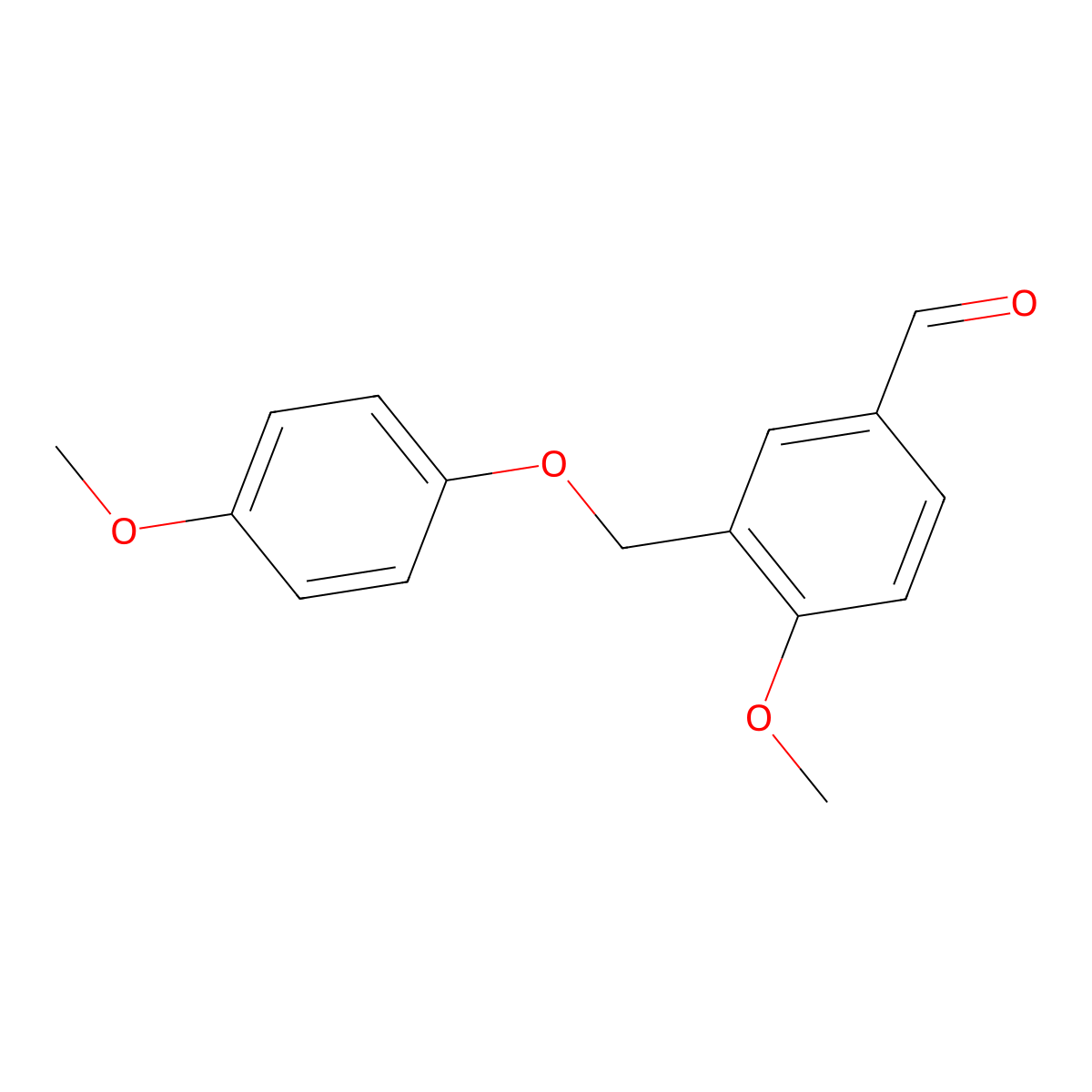 4-Methoxy-3-[(4-methoxyphenoxy)methyl]benzaldehyde molecular structure, CAS 438532-62-8