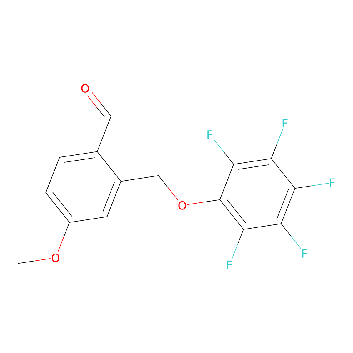 4-Methoxy-2-[(2,3,4,5,6-pentafluorophenoxy)methyl]benzaldehyde molecular structure, CAS 438532-78-6