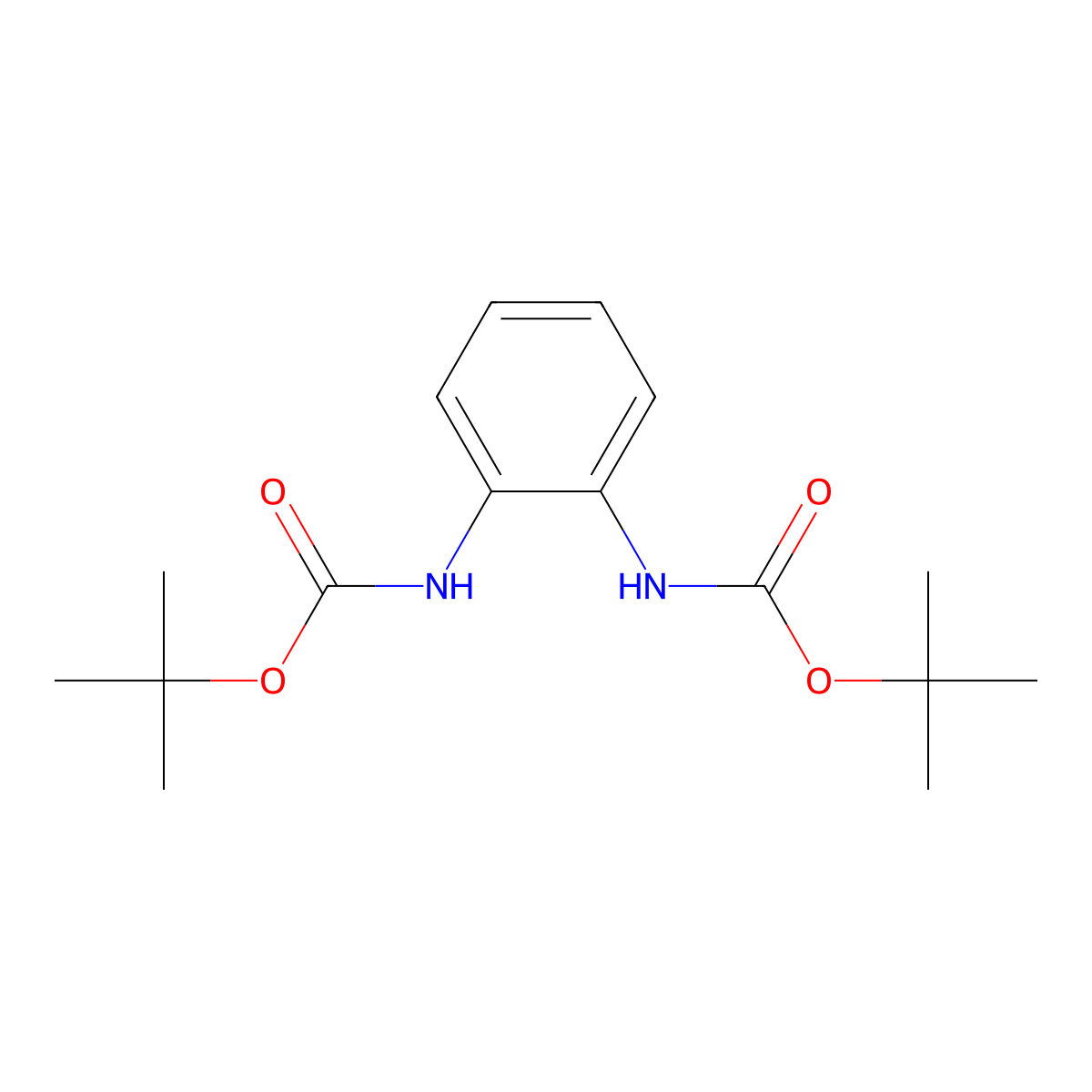 N,N'-Bis(tert-butoxycarbonyl)-o-phenylenediamine molecular structure, CAS 438533-54-1