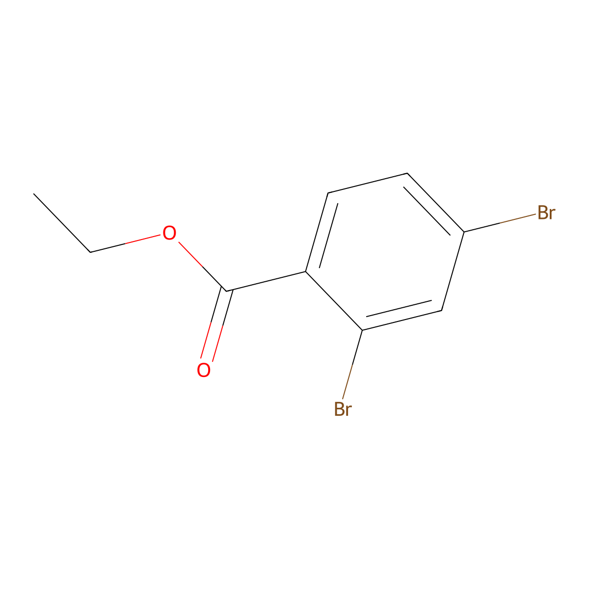 Ethyl 2,4-dibromobenzoate molecular structure, CAS 438536-02-8