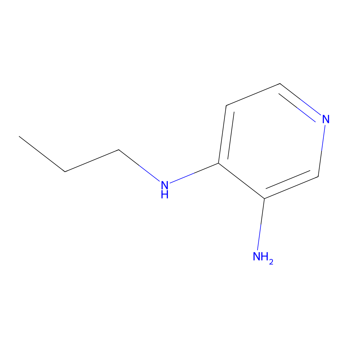 N4-propylpyridine-3,4-diamine molecular structure, CAS 438554-28-0
