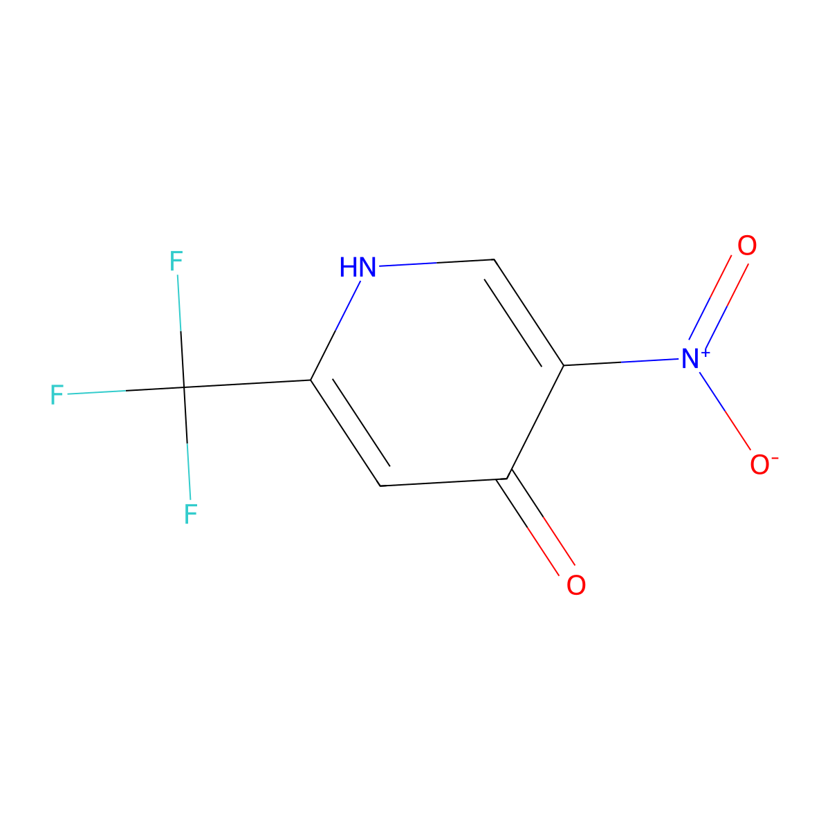 5-Nitro-2-(trifluoromethyl)pyridin-4-ol molecular structure, CAS 438554-44-0
