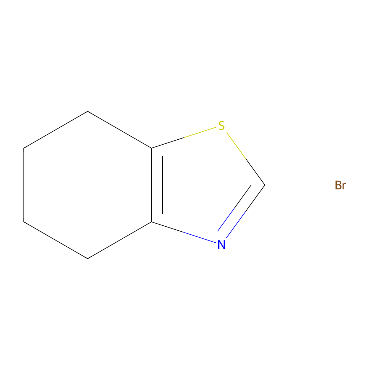 2-Bromo-4,5,6,7-tetrahydro-1,3-benzothiazole molecular structure, CAS 438568-89-9
