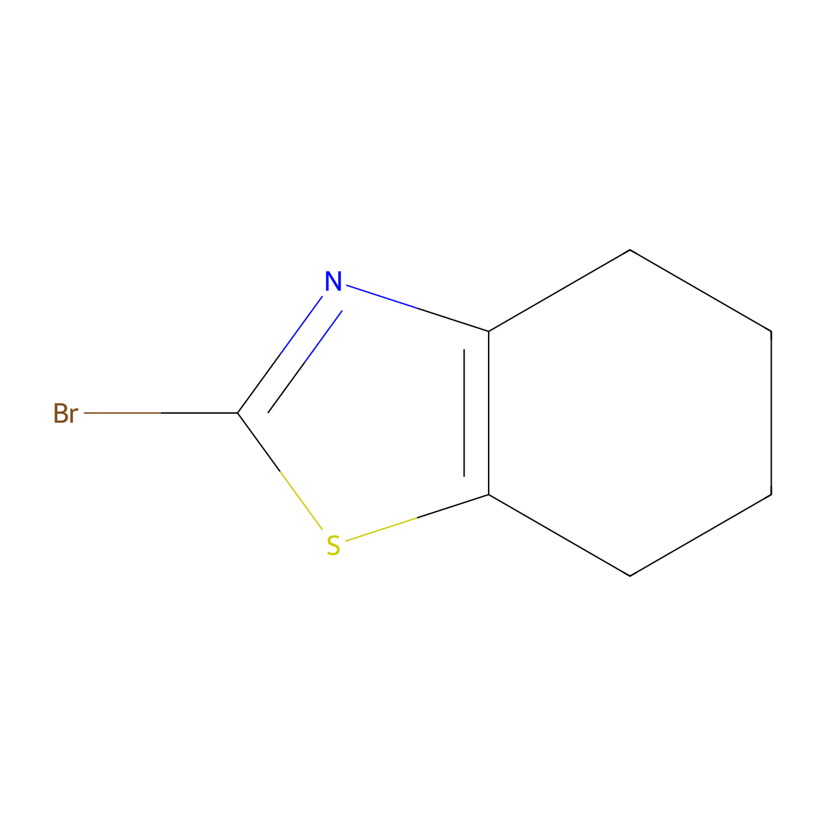 2-Bromo-4,5,6,7-tetrahydro-1,3-benzothiazole molecular structure, CAS 438568-89-9