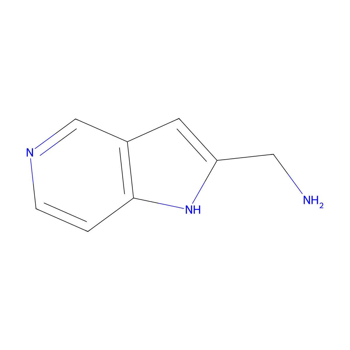 {1H-pyrrolo[3,2-c]pyridin-2-yl}methanamine molecular structure, CAS 438571-18-7