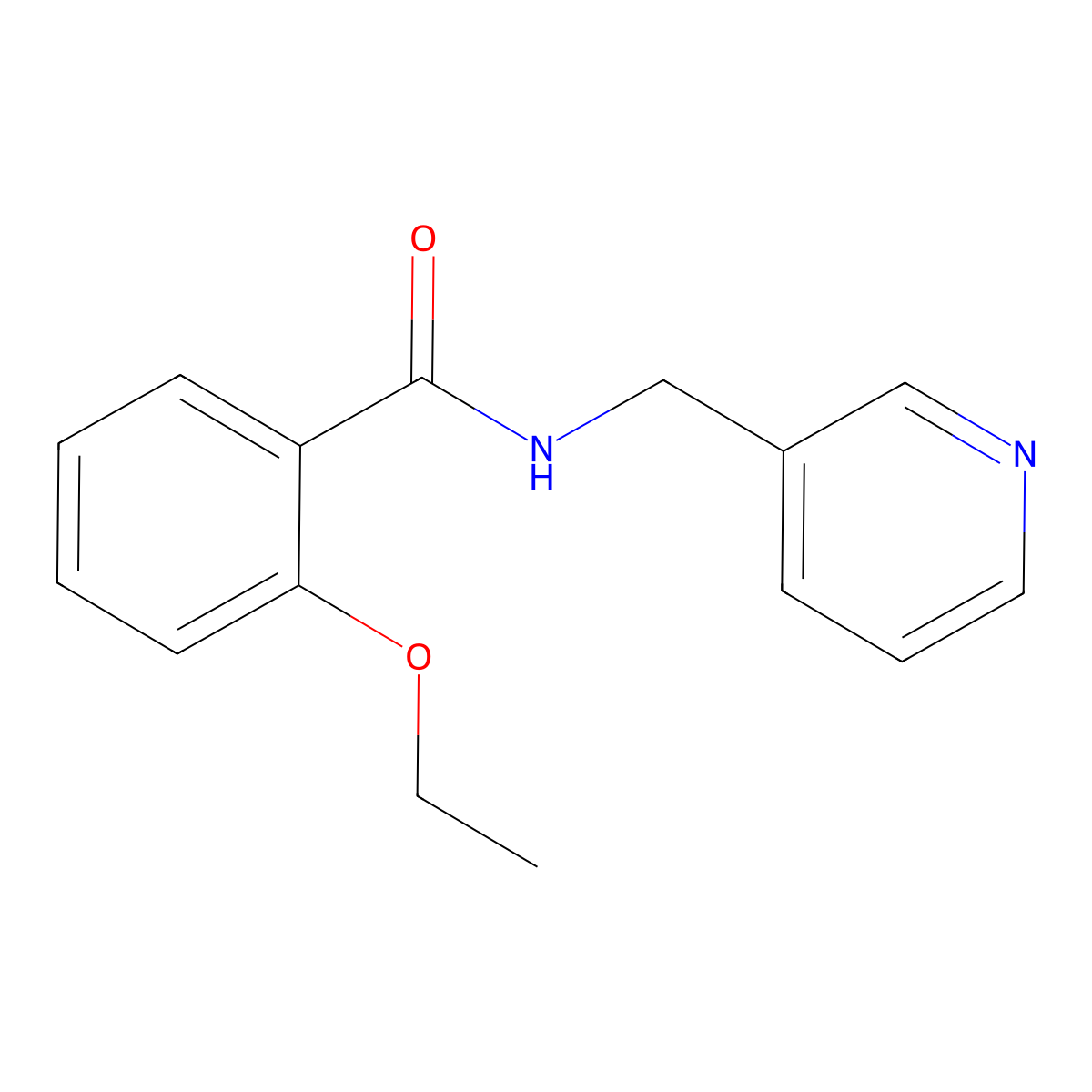 2-ethoxy-N-(3-pyridinylmethyl)benzamide molecular structure, CAS 438618-50-9