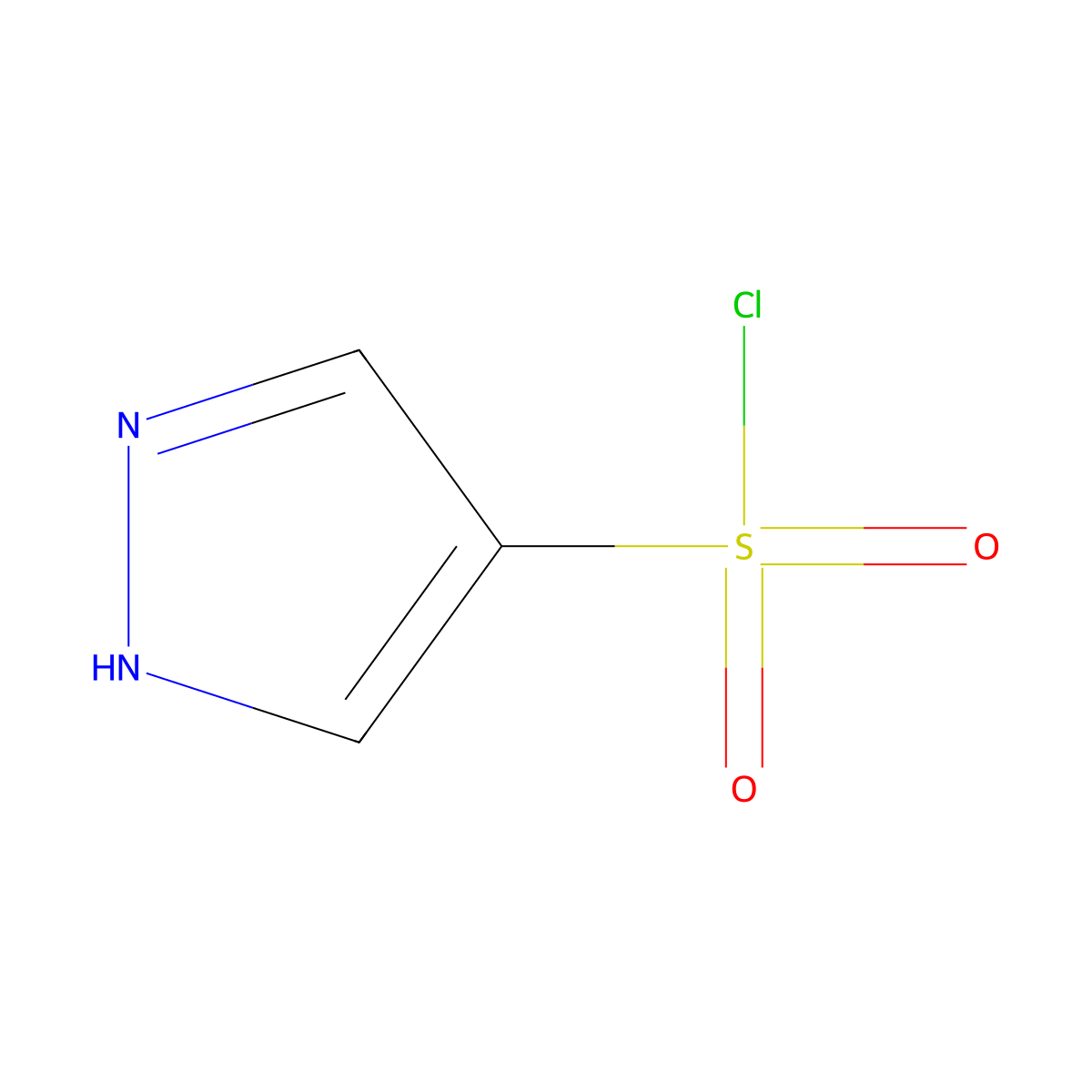 1H-pyrazole-4-sulfonyl chloride molecular structure, CAS 438630-64-9
