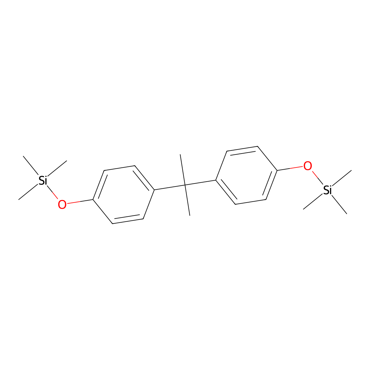 2,2-Bis[(4-trimethylsiloxy)phenyl]propane molecular structure, CAS 4387-16-0