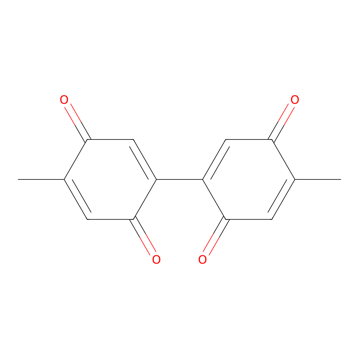 4,4'-Dimethyl[bi-1,4-cyclohexadien-1-yl]-3,3',6,6'-tetrone molecular structure, CAS 4388-07-2