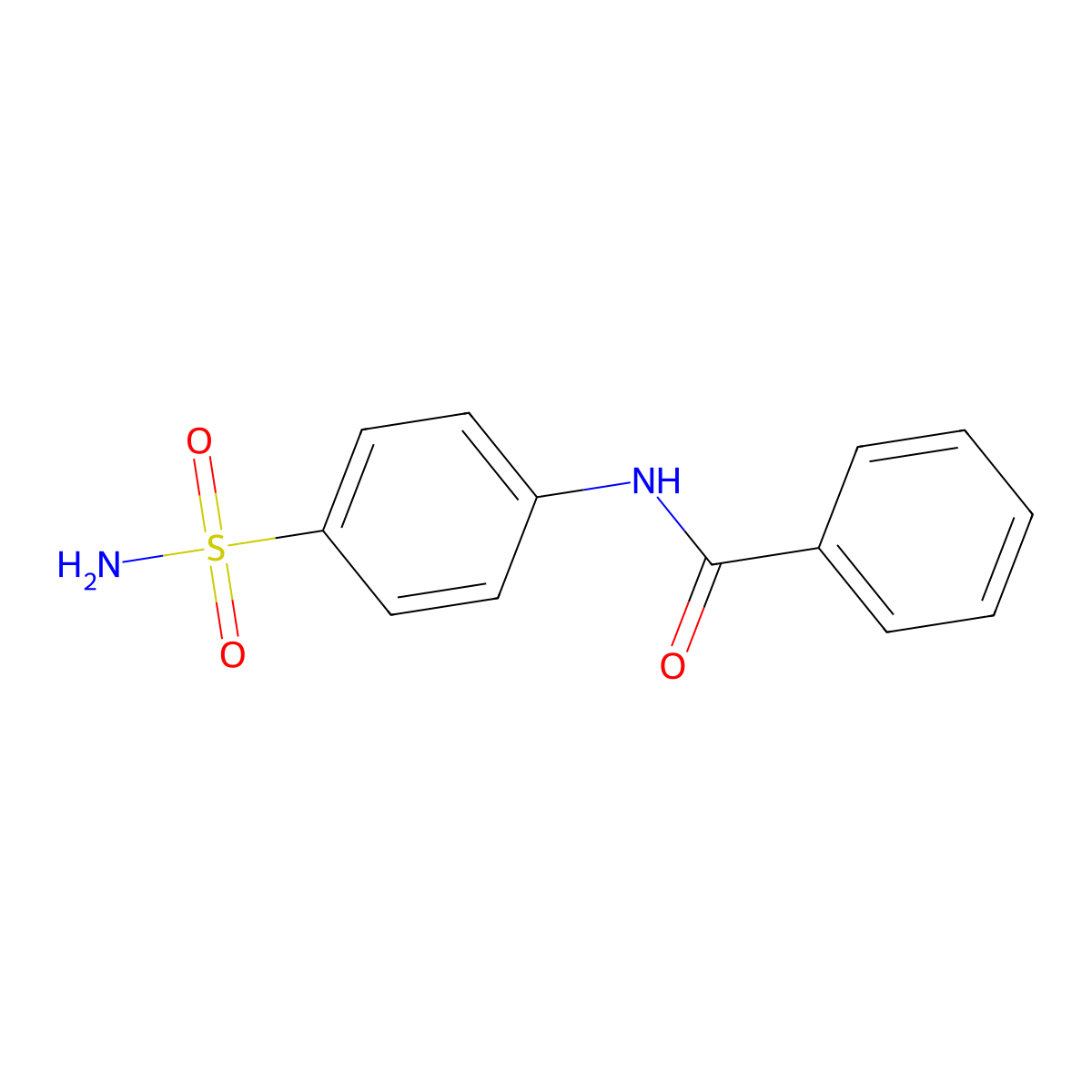 N-(4-Sulfamoyl-phenyl)-benzamide molecular structure, CAS 4389-07-5